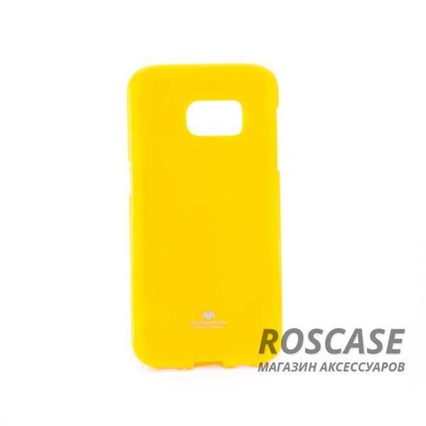 Фотография Желтый Mercury Jelly Pearl Color | Яркий силиконовый чехол для для Samsung G930F Galaxy S7
