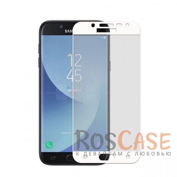 Фото Белый CaseGuru | Полноэкранное защитное стекло для для Samsung J730 Galaxy J7 (2017)