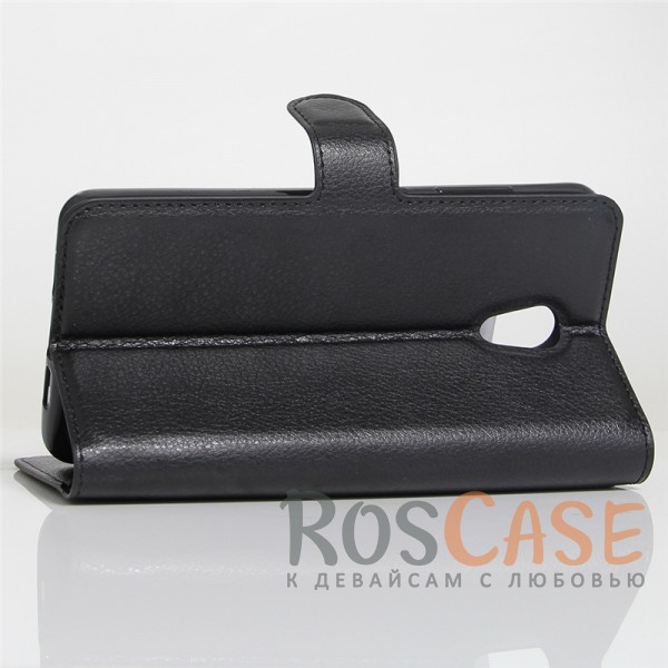 Изображение Черный Wallet | Кожаный чехол-кошелек с внутренними карманами для Meizu M5 Note