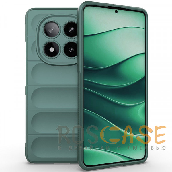 Фото Зеленый Flex Silicone | Противоударный чехол для Xiaomi Redmi Note 15 Pro Plus с защитой камеры и микрофиброй