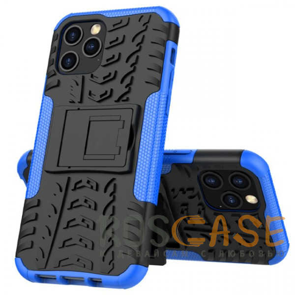 Фото Синий Shield | Противоударный чехол для iPhone 12 / 12 Pro с подставкой