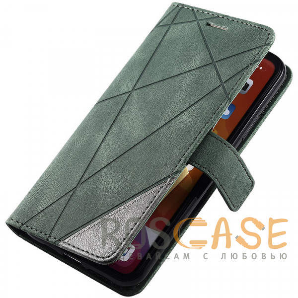 Фото Зеленый Retro Book | Кожаный чехол книжка / кошелек из Premium экокожи для Xiaomi Poco M5 4G / M4 5G