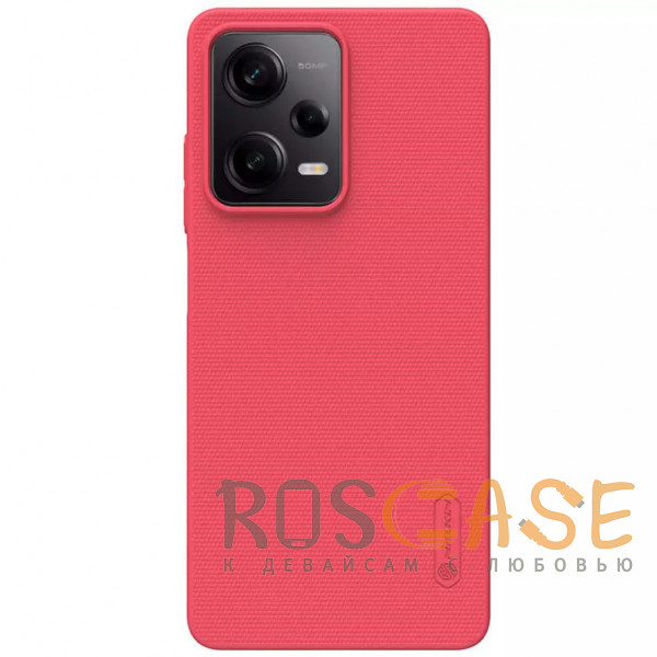 Фото Красный Nillkin Super Frosted Shield | Матовый пластиковый чехол для Xiaomi Redmi Note 12 Pro 5G / Poco X5 Pro