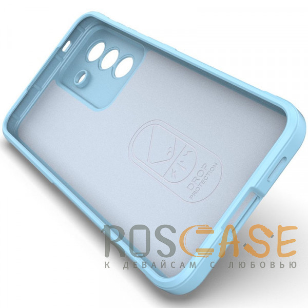 Изображение Голубой Flex Silicone | Противоударный чехол для Samsung Galaxy A37 с защитой камеры и микрофиброй