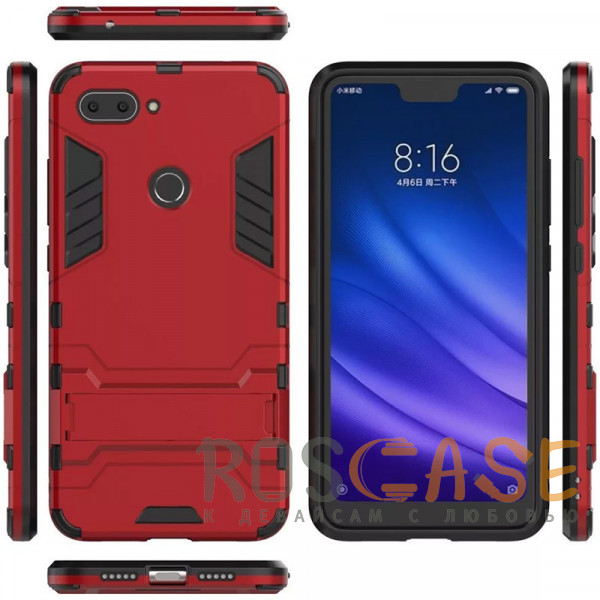Изображение Красный Transformer | Противоударный чехол для Xiaomi Mi 8 Lite/Youth (Mi 8X) с мощной защитой корпуса