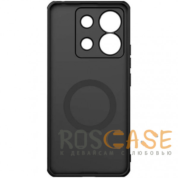 Фото Черный Nillkin Super Frosted Shield Magnetic | Пластиковый чехол с поддержкой Magsafe для Xiaomi Redmi Note 13 Pro 5G / Poco X6 5G