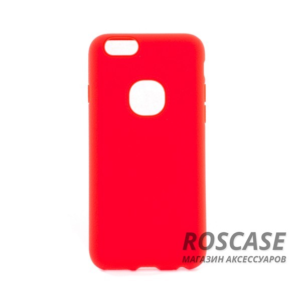 Изображение Красный iPaky | Силиконовый чехол с имитацией кожи для iPhone 6 / 6s