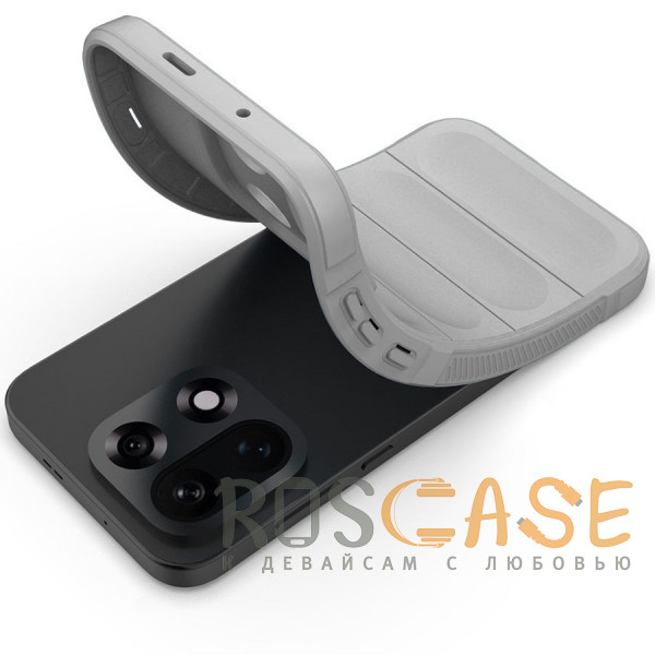 Фотография Серый Flex Silicone | Противоударный чехол для OnePlus 15 5G с защитой камеры и микрофиброй