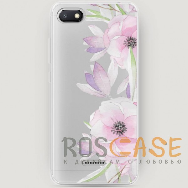 

RosCase | Силиконовый чехол для Xiaomi Redmi 6A (Нежные анемоны)