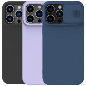 Nillkin CamShield Silky Magnetic | Силиконовый чехол  для iPhone 14 Pro Max