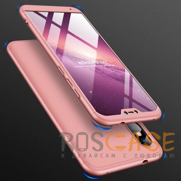 Фотография Розовый / Rose Gold GKK LikGus 360° | Двухсторонний чехол для Xiaomi Mi A2 Lite / Xiaomi Redmi 6 Pro с защитными вставками