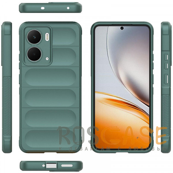 Фото Зеленый Flex Silicone | Противоударный чехол для Realme P3 5G / Neo 7X с защитой камеры и микрофиброй