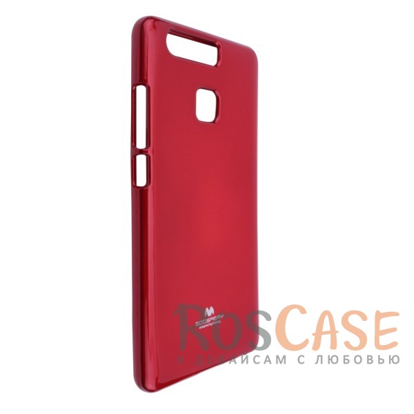 Фото Красный Mercury Jelly Pearl Color | Яркий силиконовый чехол для для Huawei P9 Plus