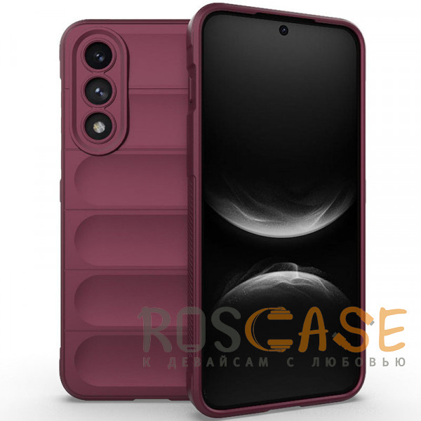 Фото Бордовый Flex Silicone | Противоударный чехол для OnePlus Nord 5 5G / Ace 5 Ultra с защитой камеры и микрофиброй