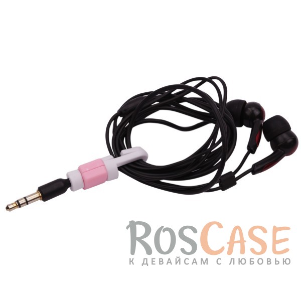Фотография Розовый Цветной протектор на кабель с защитой от перелома