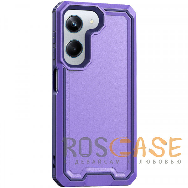 Фото Фиолетовый Defender | Противоударный чехол из пластика и ТПУ для Realme 10 Pro 5G