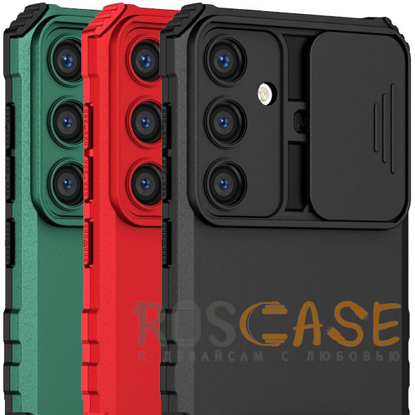 Фото CamShield Holder | Противоударный чехол-подставка для Samsung Galaxy S25 Plus / S24 Plus 5G с защитой камеры