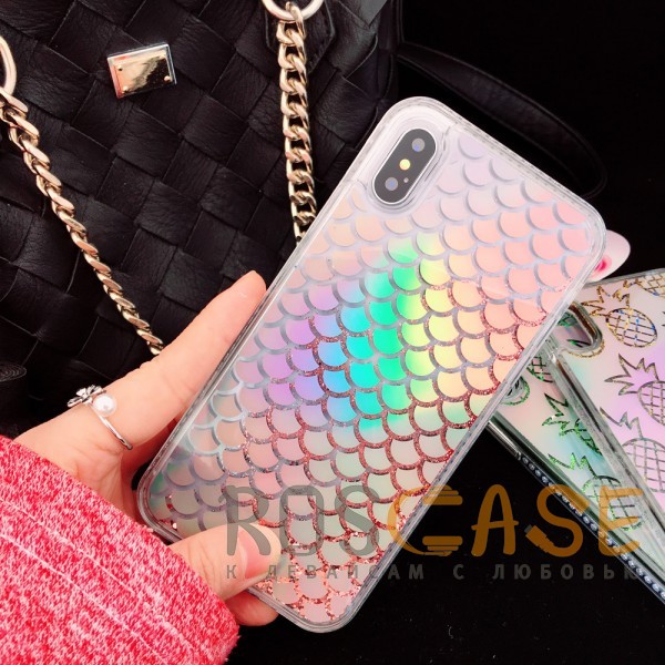 

Mirror-Shiny | Переливающийся чехол для Apple iPhone X (5.8")/XS (5.8") с плавающими блестками