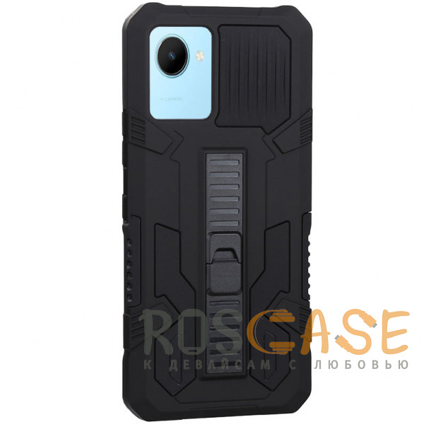 Фото Черный Ironhide | Противоударный чехол-подставка для Realme C30 / С30S