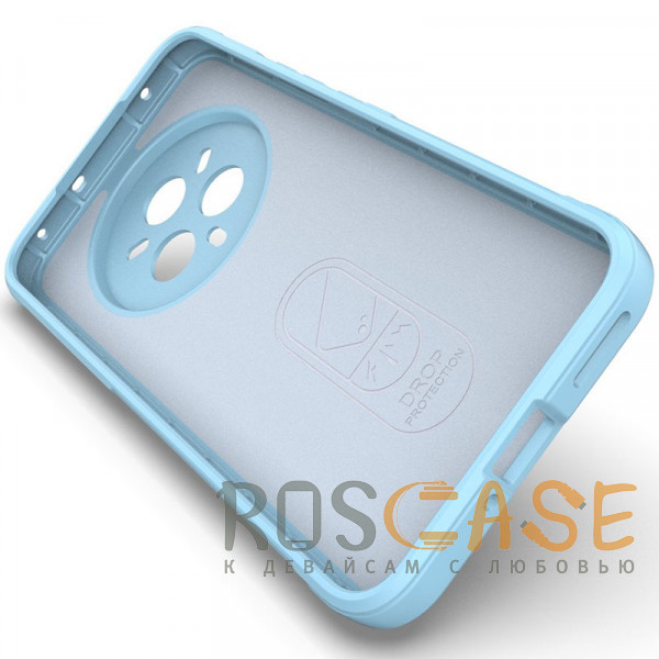 Изображение Голубой Flex Silicone | Противоударный чехол для Realme 14 Pro 5G с защитой камеры и микрофиброй