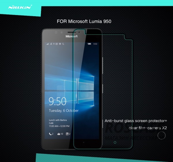фото защитное стекло Nillkin Anti-Explosion Glass Screen (H) для Microsoft lumia 950