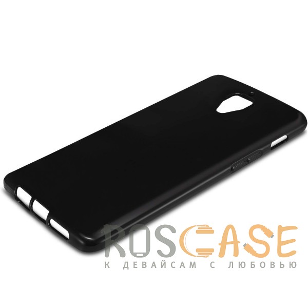 Фотография Черный Гибкий силиконовый чехол для OnePlus 3 / OnePlus 3T с  матовым покрытием