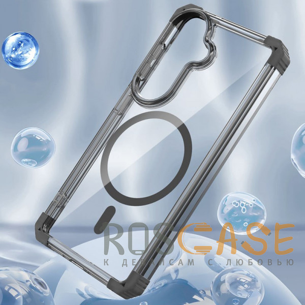 Фотография Черный Nature Magnetic | Прозрачный противоударный чехол с поддержкой MagSafe для Samsung Galaxy S26