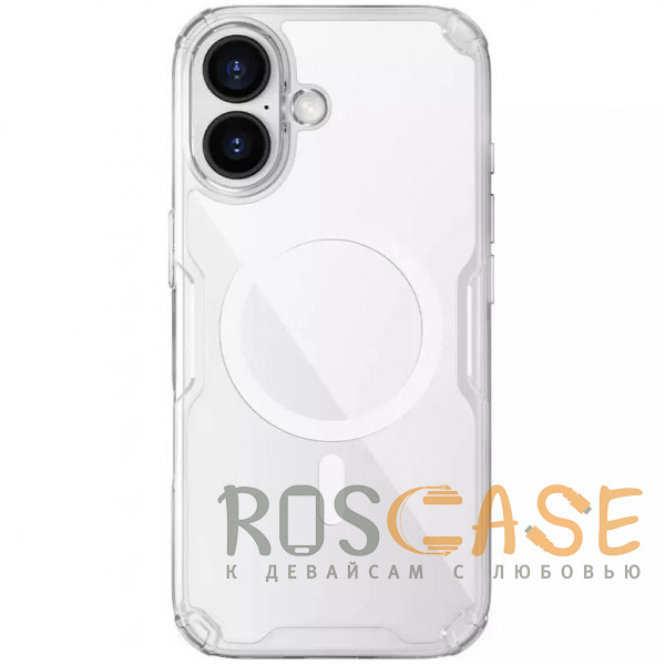 Фото Прозрачный Nillkin Nature PRO Magnetic | Прозрачный силиконовый чехол для магнитной зарядки для iPhone 17