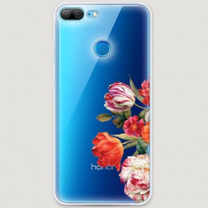 RosCase | Силиконовый чехол Весенний букет на Huawei Honor 9 Lite