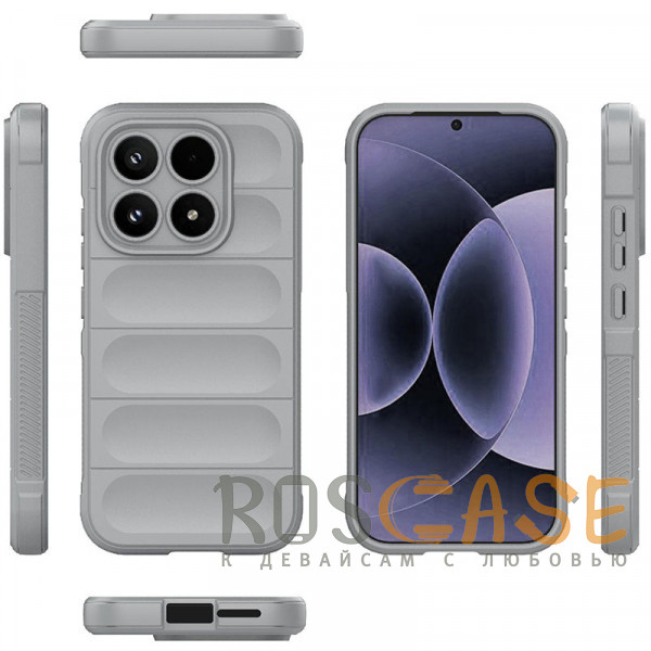 Фото Серый Flex Silicone | Противоударный чехол для Xiaomi Mi 17 с защитой камеры и микрофиброй