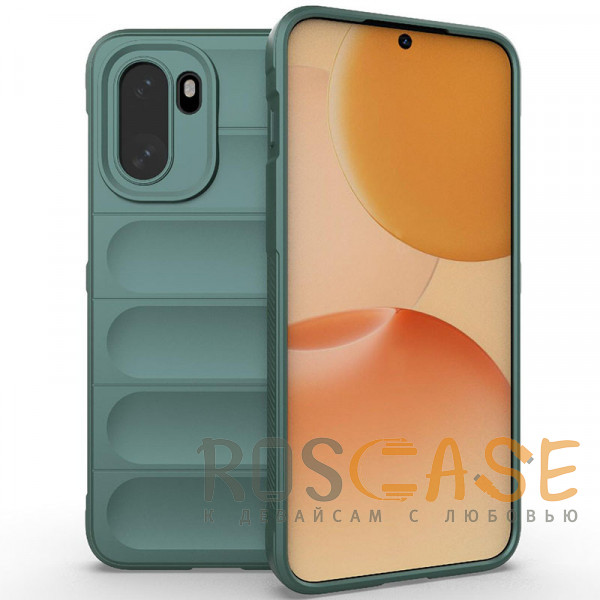 Фото Зеленый Flex Silicone | Противоударный чехол для OnePlus 15R / Ace 6 / 6T 5G с защитой камеры и микрофиброй