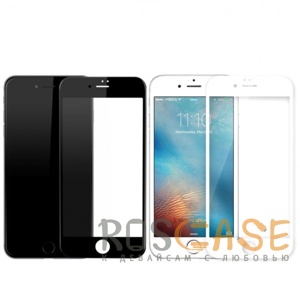Фото Защитное стекло с цветной рамкой на весь экран для Apple iPhone 6/6s (4.7")