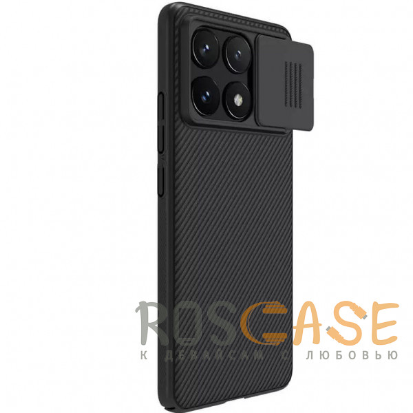 Фотография Черный Nillkin CamShield | Пластиковый чехол с защитой камеры для Xiaomi Poco X6 Pro 5G / Redmi K70E