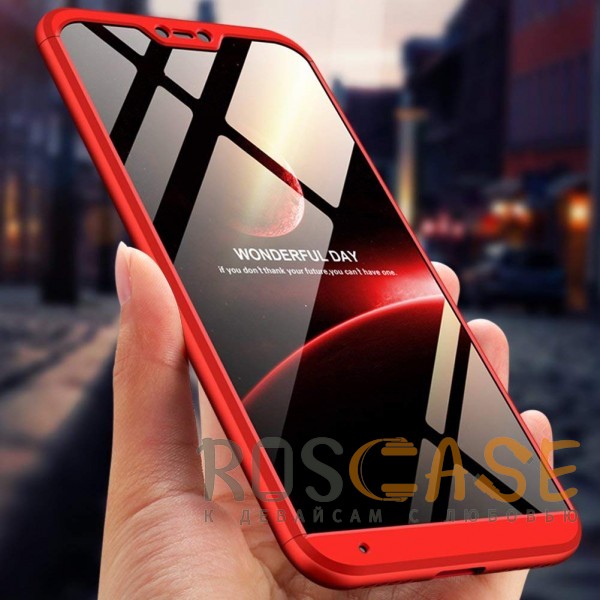 Изображение Красный GKK LikGus 360° | Двухсторонний чехол для Xiaomi Mi A2 Lite / Xiaomi Redmi 6 Pro с защитными вставками