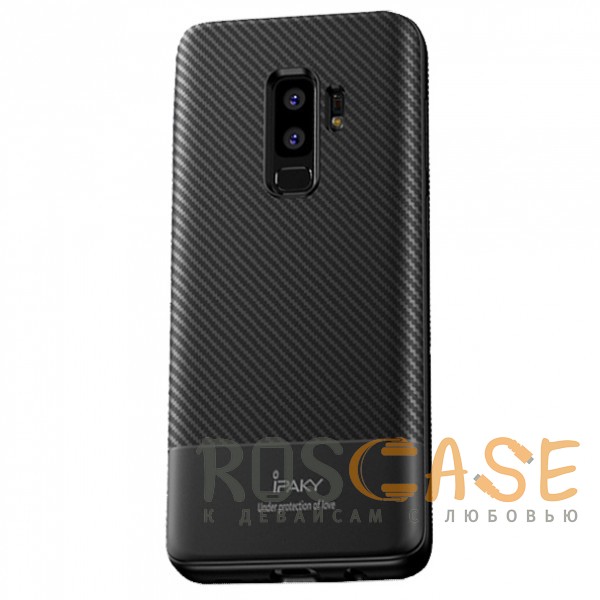 Фото Черный iPaky Musy | Ультратонкий чехол для Samsung Galaxy S9+ с карбоновым покрытием