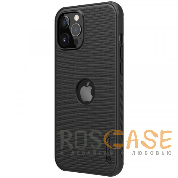 Фотография Черный Nillkin Super Frosted Shield Pro | Матовый пластиковый чехол для iPhone 12 / 12 Pro с отверстием под лого