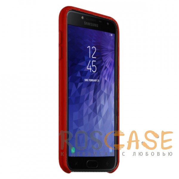 Изображение Бордовый / Garnet Red Силиконовый чехол для Samsung J400F Galaxy J4 (2018) с покрытием Soft Touch