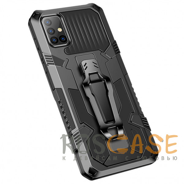 Фото Черный i-Crystal | Противоударный чехол с креплением на пояс и подставкой для Samsung Galaxy A51