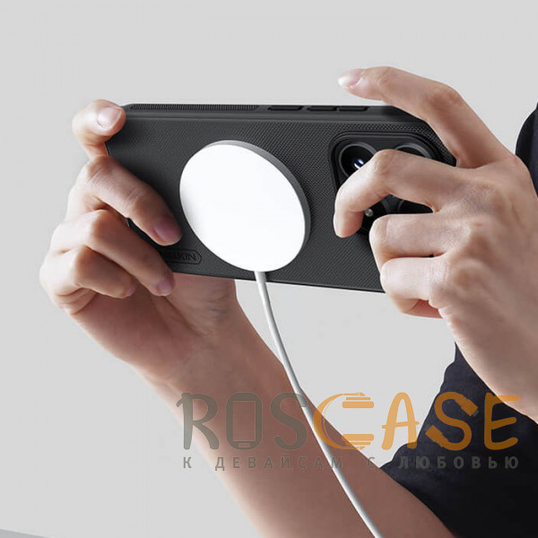 Изображение Черный Nillkin Super Frosted Shield Magnetic | Пластиковый чехол с поддержкой Magsafe для Xiaomi Mi 17