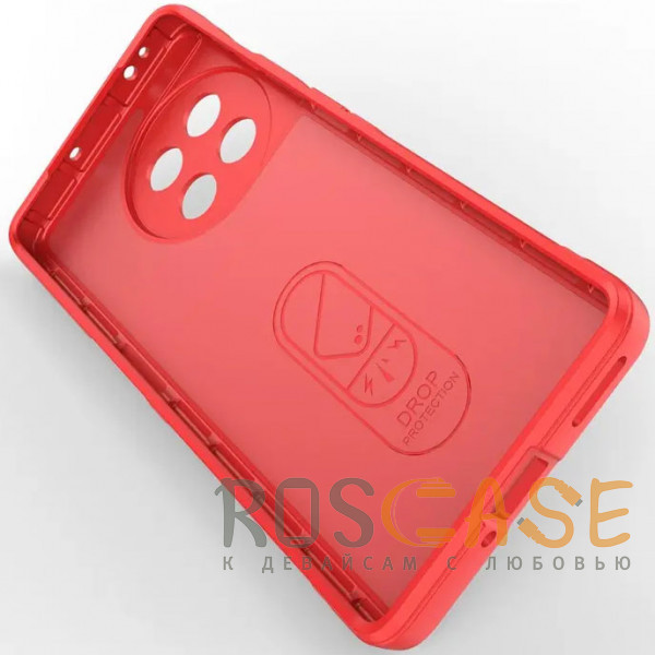 Изображение Красный Flex Silicone | Противоударный чехол для OnePlus 11R / Ace 2 с защитой камеры и микрофиброй