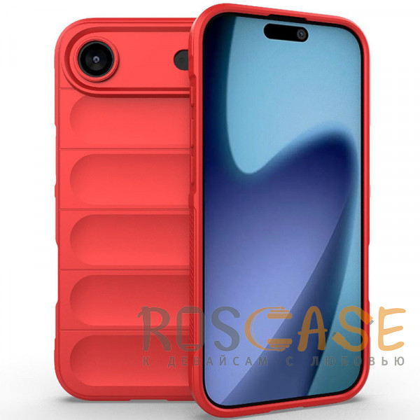 Фото Красный Flex Silicone | Противоударный чехол для iPhone 17 Air с защитой камеры и микрофиброй