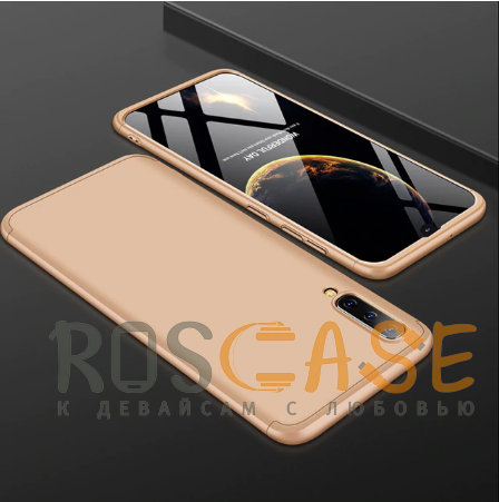 Фотография Золотой GKK LikGus 360° | Двухсторонний чехол для Samsung Galaxy A50 / A50s / A30s с защитными вставками