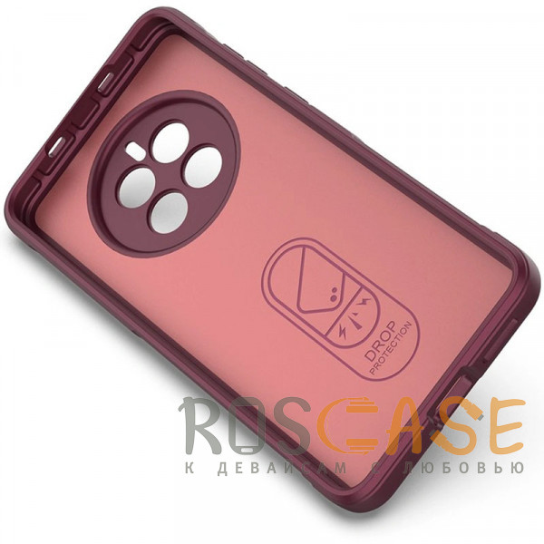 Изображение Бордовый Flex Silicone | Противоударный чехол для Huawei Mate 50 / 50E с защитой камеры и микрофиброй
