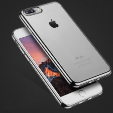 Силиконовый чехол для iPhone 7 Plus / 8 Plus с глянцевой окантовкой