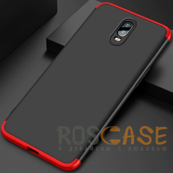 Изображение Черный / Красный GKK LikGus 360° | Двухсторонний чехол для OnePlus 6T с защитными вставками