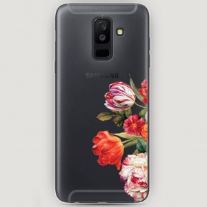 RosCase | Силиконовый чехол Весенний букет на Samsung Galaxy A6 Plus (2018)