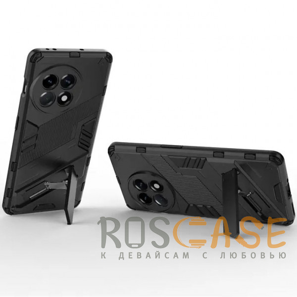 Фотография Черный Megatron | Противоударный чехол-подставка для OnePlus 11R / Ace 2 с защитой камеры