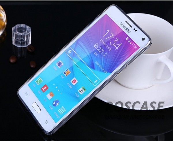 Фото Прозрачный Ультратонкий силиконовый чехол для Samsung N910H Galaxy Note 4