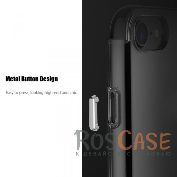 Изображение Черный Rock Cheer | Силиконовый чехол для iPhone 7/8/SE (2020) с защитными цветными вставками