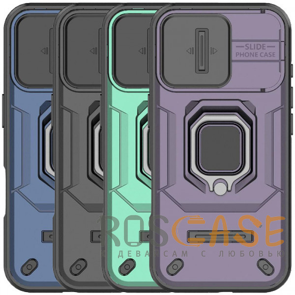 Фото Transformer Ring Holder | Противоударный чехол с кольцом и шторкой камеры для iPhone 17